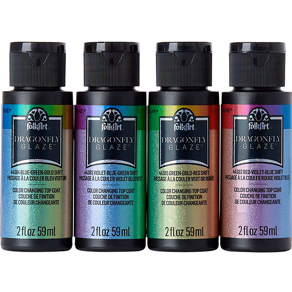 FolkArt ® Dragonfly Glaze™ Paint Set 4 Color